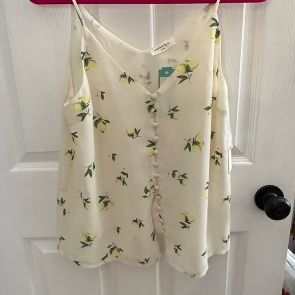 Sophie Rue Iesha Lemon Print Button Front Cami - Picture 2 of 3